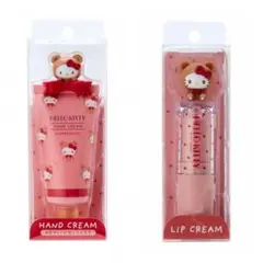 【再入荷】 ハローキティ ハンドクリーム&リップクリームセット(くまモチーフ)