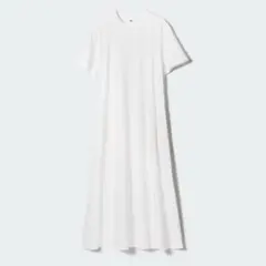 【美品】UNIQLO ホワイト カットソーワンピース Mサイズ