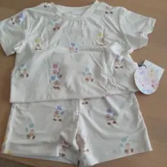 ジェラピケ スーパーマリオ ピノキオ きのこ パジャマ 100cm アイボリー