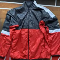 値下げさしました！adidas CLIMASTORM ジャンパー赤黒