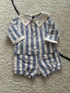 moimoln襟付きセットアップ 80/48