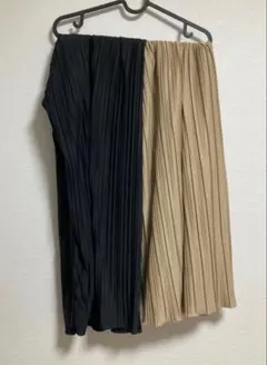 マタニティワイドパンツ ズボン L 犬印 2着セット