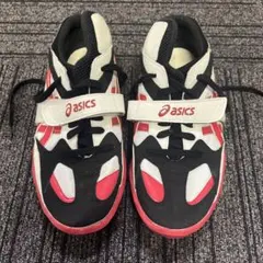 23.5cm綱引き用シューズ「TOR109」 asics ハイカット黒/白/赤 - メルカリ
