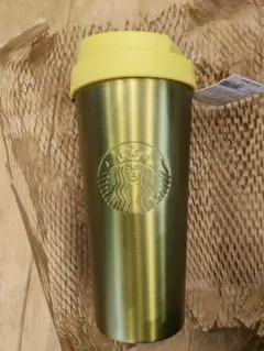 Starbucks ステンレスロゴタンブラー メタリック イエロー - メルカリ