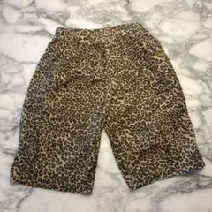ヒョウ柄 半ズボン ウエストゴム160