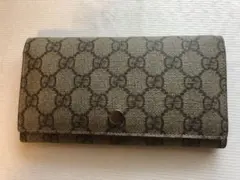 GUCCI GGパターン 長財布 ベージュ