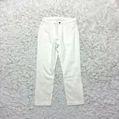 ユニクロUNIQLO カジュアルパンツLホワイトシンプル　定番