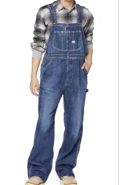 Lee デニムオーバーオール　サロペット 大きいサイズ 男女兼用 LM7254