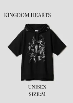 キングダムハーツ　XIII機関｜ビッグシルエット半袖パーカー　M　グラニフのサムネイル