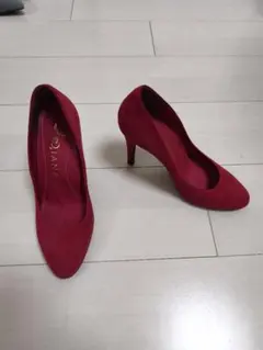 レッド スエード ハイヒール 約10cm