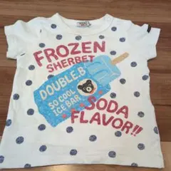 DOUBLE.B 半袖Tシャツ アイスバー柄 ホワイトのサムネイル