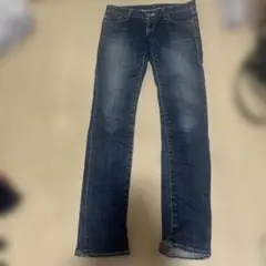 moussy フレアデニム 24サイズ ダークブルー
