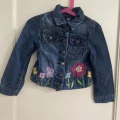 GAP デニムジャケット 80cm 花柄刺繍 - メルカリ