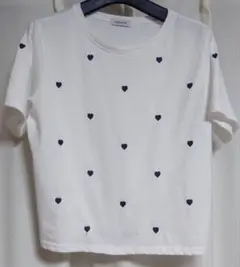 ハート柄 半袖Tシャツ Lサイズ