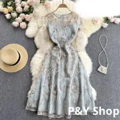 秋冬コーデ❤️パーティードレス　ロング丈ワンピース　レディース　エレガント