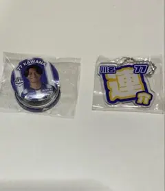 モンテディオ山形 川名連介選手 缶バッジ アクリルキーホルダー
