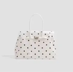 NKNIT small padded box bag ドット柄 - メルカリ
