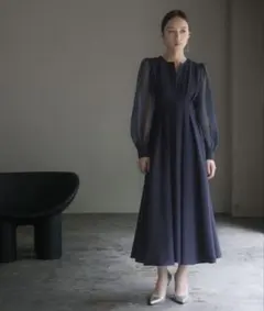 GIRL ロングワンピース　ドレス　お呼ばれ　結婚式　パーティー　ワンピース