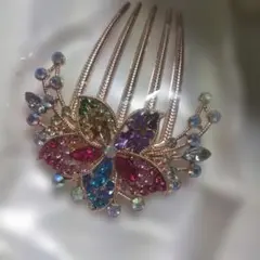 カラフルビジュー髪飾り