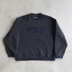 80s90s ラルフローレン スウェット フリースジャケット USA製 XXL