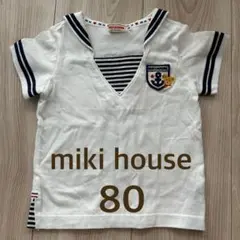miki house セーラー襟 Tシャツ 80