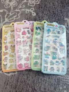 ポケットモンスター 硬いシール 4枚セット