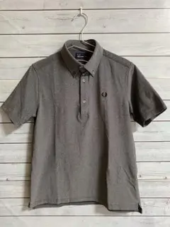 FRED PERRY ポロシャツ ボタンダウン グレー Lのサムネイル
