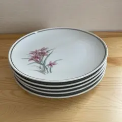 昭和レトロ　丸皿5枚