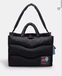 【美品】コーチトピア ループ トート バッグ　2WAY　黒　ブラック