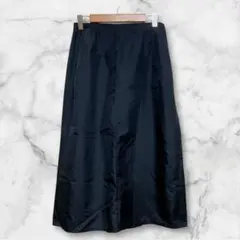 コムサイズム ＊ ロングスカート フレア 無地 上品 きれいめ シンプル L