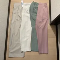 オフィスカジュアル　レディース　ワイドパンツ　テーパードパンツ　まとめ売り　春服