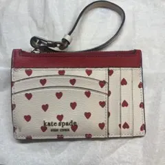 kate spade ハート柄カードケース