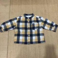 無印良品　フランネルチェックシャツ　キッズサイズ90