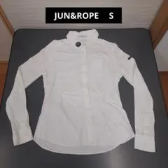 JUN&ROPE ジュンアンドロペ　長袖シャツ　レディースS　ホワイト