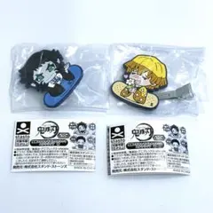 鬼滅の刃　キャラばんちょうこうヘアクリップ　壱　ガチャガチャ　我妻 善逸　獪岳