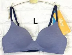 スロギー　ワオ　エンブレイス　ノンワイヤーブラジャー　ブルー/Lのサムネイル