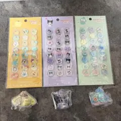サンリオキャラクターズ　パッケージチャーム　おはじきふうシール