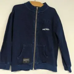 BABYDOLL ミッキー刺繍 ネイビー パーカー120