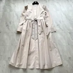 セブンテンバイミホカワヒト ウールライクティアードワンピース グレー