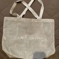 DEAN & DELUCA グレー　メッシュバッグ