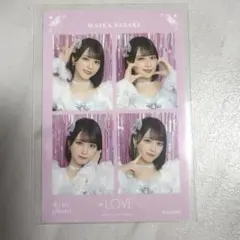 佐々木舞香 4カットフォトカード 魔法少女　イコラブ =LOVE 4cut