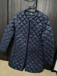 UNIQLO ネイビー ダウンジャケット L 収納袋付き