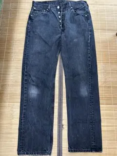 90s USA製 Levi’s 501 ブラックデニムパンツ W33 L32のサムネイル
