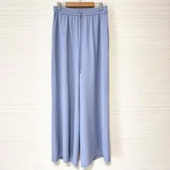 美品 アンタイトル ワイドパンツ Mサイズ ライトブルー