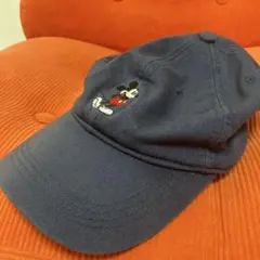 【激安セール】ミッキーマウス　ディズニー　ベースボールキャップ　帽子　ネイビー