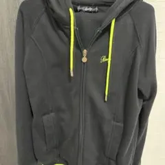 Rady フード付きパーカー 黒 蛍光緑