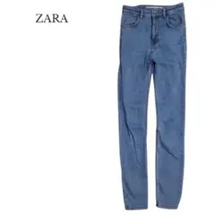 【ZARA／ザラ】デニム　ストレッチスキニージーンズ　ジーパン　ブルー