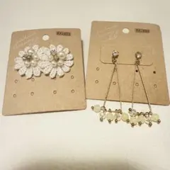 レディースピアス　2点セット　チタンポスト