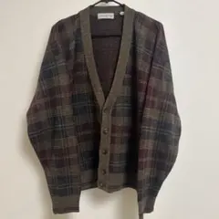 COLLECTIF イタリア製 チェック柄 カーディガン