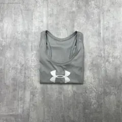 UNDER ARMOUR ロゴ タンクトップ グレー系